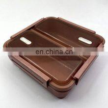 American Style 2 Compartment Food Container With Seal Ring