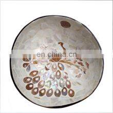 Best Seller Coconut Bowl Brown Mother of Pearl From 100% Natural Salad Bowls Made in Vietnam Manufacturer thumbnail-2