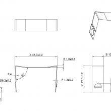 FK-ETD34 Clamp, ETD34 Transformer Clamp, Interlocking Style, Made of SUS301 Stainless Steel, With Good Elasticity, Easy Assembly of the Product, and Stable Fastening Force. thumbnail-2