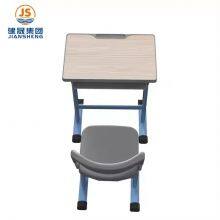 JS High Quality Primary School Furniture Single Seater Desk and Chair thumbnail-4
