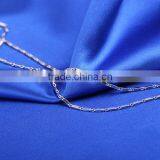 Yiwu Wholesale Jewelry Rhodium Plated Brass Chain Beautiful Oblong Shape Necklace thumbnail-6
