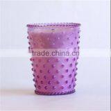 Online /Colored Hobnail Shaped Glass Candle Burns/Glass Votive Holder/Glass Candle Jars For Wedding thumbnail-2