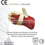 RS SAFETY Cow leather and riggers Heavy duty gloves