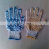 Comfortable Durable Natural Cotton Gloves Pvc Dots Manufacture in China thumbnail-1