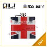 FDA 2014 Newest Personalised Gifts Leather Hip Flask