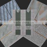 250cm Double Wave Hot Stamping Pvc Ceiling Designs,plastic Panels for Walls,false Ceiling