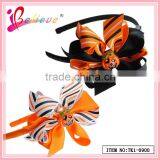 2014 Crazy Hot Sale Wholesale Holiday Hair Accessories Ribbon Bow Halloween Headband (TK1-0900-1) thumbnail-2