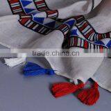 Latest Style Fringe Triangle Printed Voile Polyester Scarf thumbnail-3
