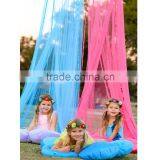 Round Girls Hanging Bed Canopy Folding Portable Iron Window Outdoor Baby Mosquito Net thumbnail-2