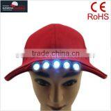 100% Cotton Embroidery Cute Logo LED Cap thumbnail-4