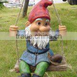 Polyresin Gnome Swing Garden Decoration thumbnail-1