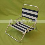 Steel folding beach chair