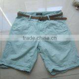 Hot Selling 100% Cotton Casual Mens Cargo Short With Belt