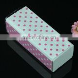 Polka Pattern Promotional Pink Paper Manicure Nail File