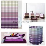 Purple stripe Sanitary bathroom assortment kits bath accessories set