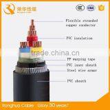 4 Cores Power Cable PVC Insulated With Steel Wire Armoured thumbnail-2