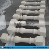 Top quality white granite handrails for outdoor steps