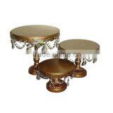 Vintage Metal Gold Wedding Cake Stand
