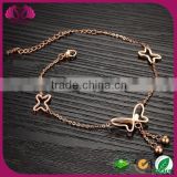 High quality wholesale stainless steel gold anklet designs