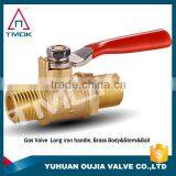 Gas Safety Valve With Forged Nipple cw 617n High Pressure and High Quality NPT Thread Brass Gas Valve thumbnail-2