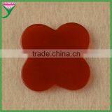 Wholesale Cheap Prices Double Flat Flower Cut Natural Fire Red Agate Slices, Agate Slices Polished thumbnail-1