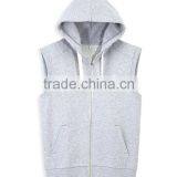 Mens 100% Cotton Plain White Short Sleeve Pullover Hoodie thumbnail-4
