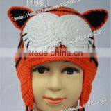 Crochet Hats Tiger Hat With Cat Ears Tiger Crochet Beanie