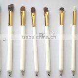 White Handle Eye Make up Brush Set