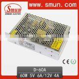 60W Dual Output Led Power Supply(D-60A)