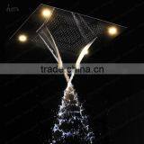 Luxury Led Rain and Waterfall Showerhead Recessed Ceiling Mounted Electric Shower Heads With Hot Cold Water Mixer thumbnail-4