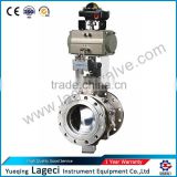 small and exquisite Pneumatic Double Acting O-Type Cutting Ball Valve