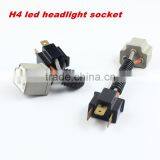 H4 Auto Light Ceramic Socket Plug Car Accessories Connectors Adapter Pigtails For Cars LED Lights