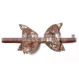 2016 Latest Headband Designs With Gold Dots Crochet Baby Headband With Hair thumbnail-4