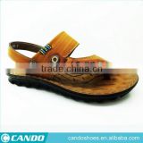 Summer leather men sandals hollow breathable shoes soft bottom shoes