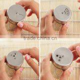 High Quality Glass Bottles With Stainless Steel Coating Spice & Pepper Shakers/spice Container / Glass Salt and Pepper Shakers Quality Choice thumbnail-4