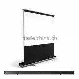60 Inch 16:9 Floor Pull-up Projection Screen, Portable Projection Screens Easy Carry thumbnail-2
