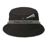 Black Zipper Bucket Hat