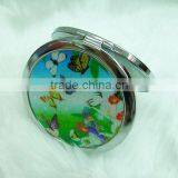 Custom Butterfly Sticker Makeup Mirror/professional Makeup Mirror With Epoxy Sticker thumbnail-1