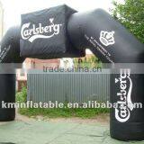 Black Inflatable Arch With Billboard