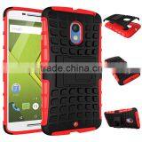 Hot! New! 2 in 1 Dual Slim Armor TPU&PC Kickstand Phone Case for Moto x Play Made in China thumbnail-1