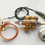 Custom made low price industrial brass automatic shut off gas safety device with piezoelectric Ignition