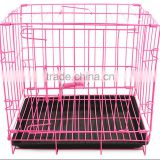 2016 dog transport kennel folding metal mesh dog cage
