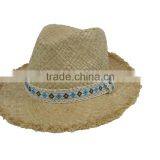 New Cheap Fashion Wholesale Natural Riffia Ribbon Rope Custom Panama Lady Straw Hat thumbnail-2