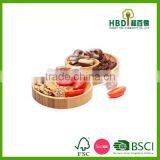 Hot Selling S-curved Wood Bamboo Food Tray thumbnail-4