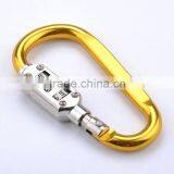 Aluminum Alloy 7 d Glyph Shape Climbing Buckle/plus Combination Lock and Lock Buckle