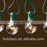 UL Listed Green 25 Clear Bulbs Commercial Outdoor G40 Globe String Lights thumbnail-6