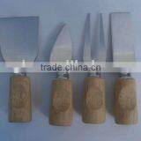 Cheese Knives Set With Wooden Handle