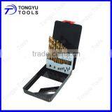 13 Pcs HSS Titanium Coated Drill Bit Set