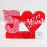 Wholesale 5TH BIRTHDAY CANDLE - RED Party Cake Candles
