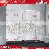 Cheap Stainless Steel 304 Framework Shower Enclosure, Tempered Glass Shower Enclosure